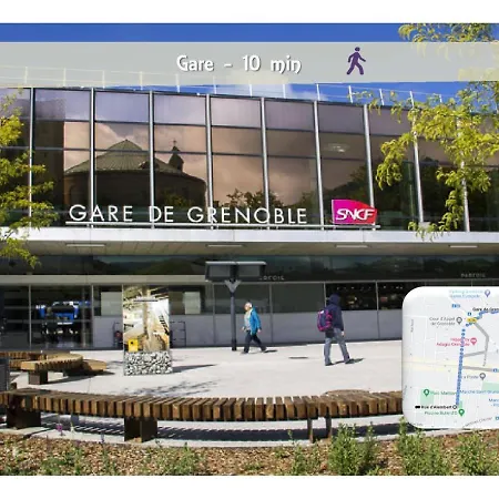 Le 62 - Spacieux T2 Avec Jardin, Parking & Tramway Grenoble Exterior photo