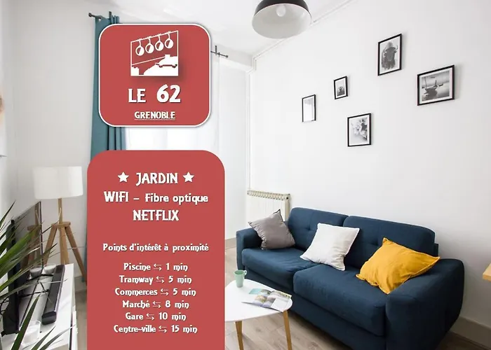 Le 62 - Spacieux T2 Avec Jardin, Parking & Tramway