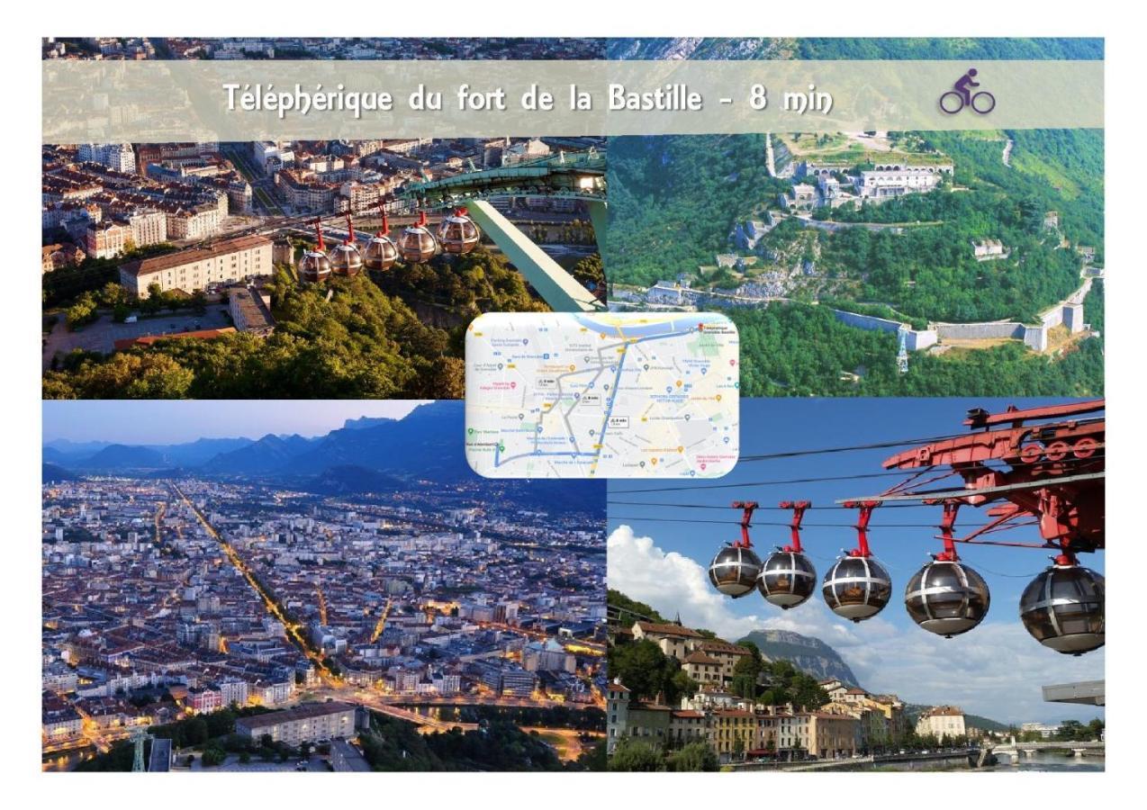 Apartment Le 62 - Spacieux T2 Avec Jardin, Parking & Tramway Grenoble